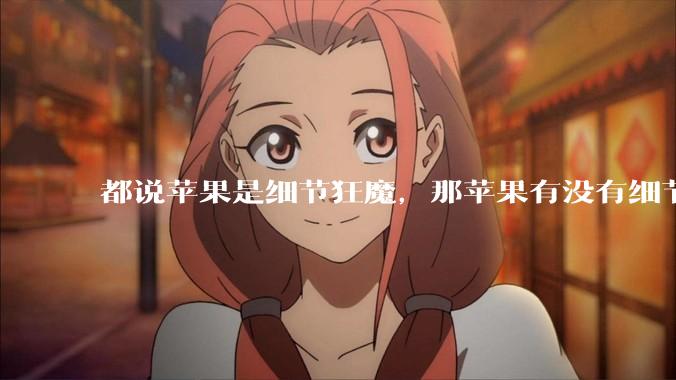 都说苹果是细节狂魔，那苹果有没有细节其实做的很差的点？