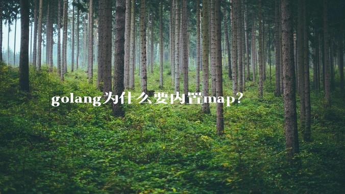 golang为什么要内置map？